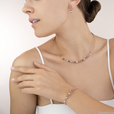 Серьги Coeur de Lion,  Beige-Grey 4992/21-1012. Германия