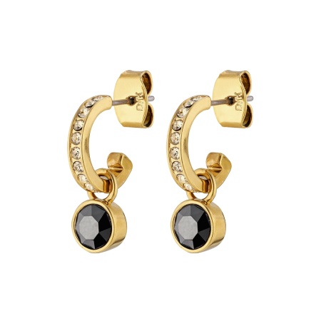Серьги Dyrberg Kern, DESSA SG BLACK / GOLDEN, 390014