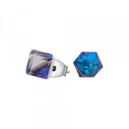 Пусеты Fiore Luna, Crystal Bermuda Blue