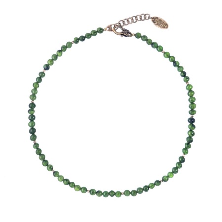 Колье Lanzerotti, Elisir, с гематитом и жадом, LZ-25.10-327 зеленый