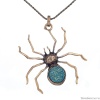 Колье Alcozer&J, паук с халькопиритом, AL2411-C68GY24 золотистый