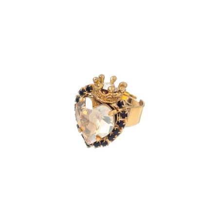 Кольцо Celeste G, с кристаллами Swarovski и фианитами, CS25.1-1190 янтарный
