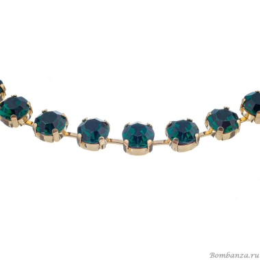 Колье Moon Paris, Ringo Queen, с кристаллами, MRQ-23.12-060 зеленый