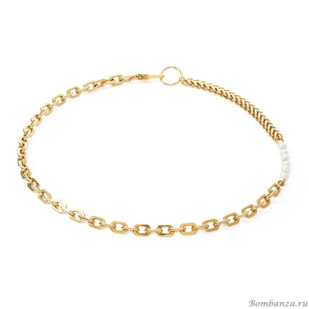 Колье Coeur de Lion, Pearls White-Gold, 1120/10-1416