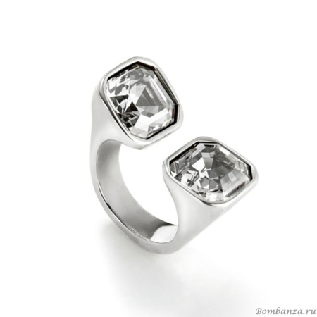 Кольцо UNOde50 Ser Sin Complejos с белыми кристаллами, с серебром ANI0821BLNMTL12