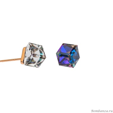 Пусеты Fiore Luna, Crystal Heliotrope Пусеты Fiore Luna, Crystal Heliotrope