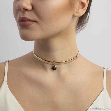 Чокер Possebon, black agate