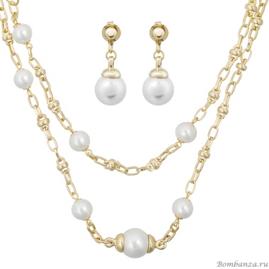 Комплект Fiore Luna, колье+серьги, SG200097E-001 G