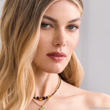 Колье Coeur de Lion, Brown-Gold, 3044/10-1116 Колье Coeur de Lion, Brown-Gold, 3044/10-1116