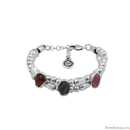 Браслет Ciclon, Malva, с муранским стеклом, кожа, CN-232126 коричневый