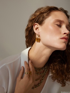 Серьги Fiore di Firenze OR0410 AMBRA Серьги Fiore di Firenze OR0410 AMBRA