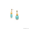 Серьги Nature Bijoux, Lhassa, с говлитом, кокосом и цитрином, NB24.1-12-79365 голубой Серьги Nature Bijoux, Lhassa, с говлитом, кокосом и цитрином, NB24.1-12-79365 голубой