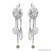 Серьги Taratata, Trois Etoiles, серебристые с подвесками