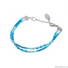 Браслет Lanzerotti, Marino, двойной, бирюза, японский бисер, бусины, LZ-25.06-150 голубой
