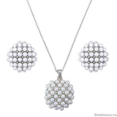 Комплект Fiore Luna, колье+серьги, SG208407E-001 S