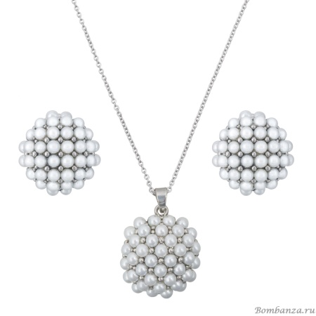 Комплект Fiore Luna, колье+серьги, SG208407E-001 S