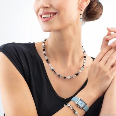 Колье Coeur de Lion, Soft Aqua, 2838/10-2027 Колье Coeur de Lion, Soft Aqua, 2838/10-2027