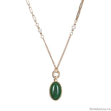 Колье Fiore Luna, GREEN AVENTURINE, LN5155 G/G