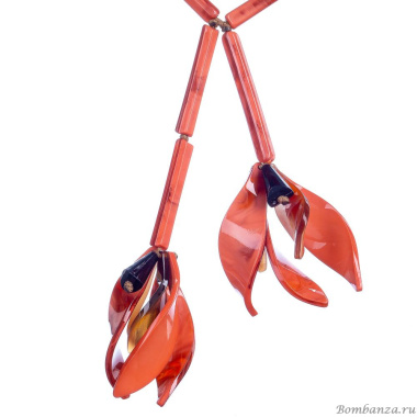 Колье Laguna, Sonata, со вставками из смолы, LF-50936 розовый