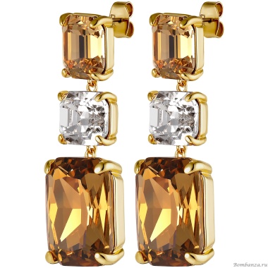 Серьги Dyrberg Kern, ESMARA SG GOLDEN / CRYSTAL, 460013 Серьги Dyrberg Kern, ESMARA SG GOLDEN / CRYSTAL, 460013