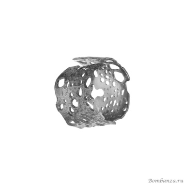 Кольцо Katerina Vassou, Gersemi, перфорированный дизайн, KV24.1-301824B серебристый