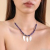 Колье Nature Bijoux, Cobalt, с лазуритом и перламутром, NB24.2-15-43341 синий