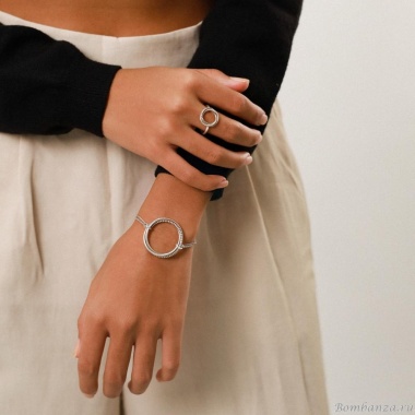 Кольцо Ori Tao, Memphis, разъемное, переплетенные кольца, OT22.2-19-40006 серебристый