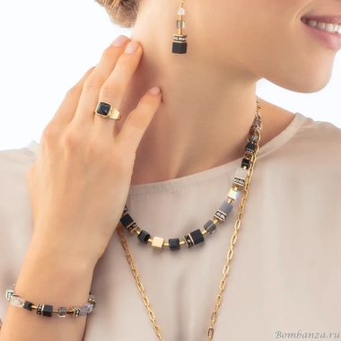 Кольцо Coeur de Lion, Black-Gold, 1200/40-1316 54