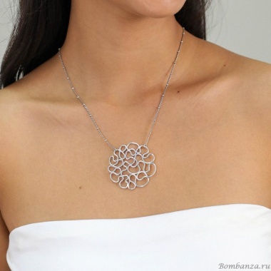 Колье Ori Tao, Toscane, с ажурной подвеской, OT24.1-15-31661 серебристый