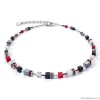 Колье Coeur de Lion, Black-Red 4530/10-1303 Колье Coeur de Lion, Black-Red 4530/10-1303