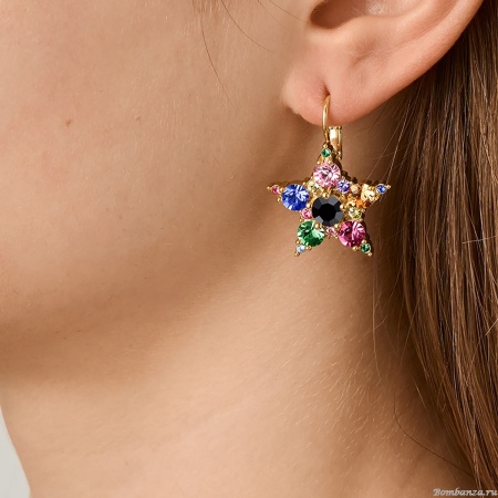 Серьги Dyrberg Kern, LIBRA SG RAINBOW, 450015 Серьги Dyrberg Kern, LIBRA SG RAINBOW, 450015