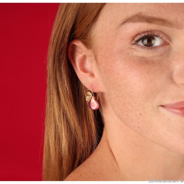 Серьги TARATATA, Grenat, с цветной смолой и микробусинами, TT-W24-04746-20M золотистый