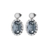 Серьги Qudo, TIVOLA UNICA big (S/P) Silver night 2,65cm, 332114 Серьги Qudo, TIVOLA UNICA big (S/P) Silver night 2,65cm, 332114