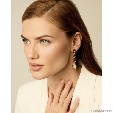 Серьги VIDDA, Cibeles, с кристаллом Swarovski, VD24.2-01979 мятный