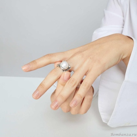 Кольцо VIDDA, Timeless, с жемчугом, VD25.2-01126 серебристый, 18