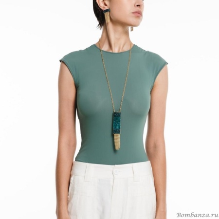 Колье Katerina Vassou, Bluebell, с цветными кристаллами, KV24.1-308971G зеленый