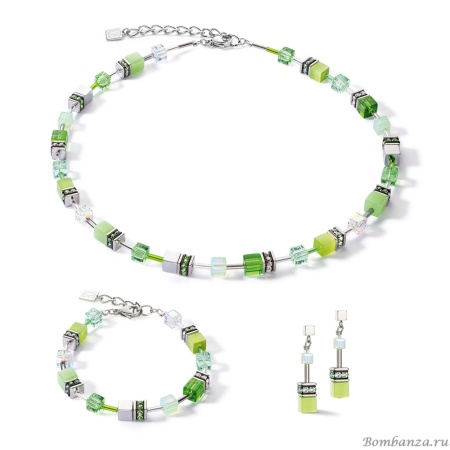 Серьги Coeur de Lion, Joyful Colours Green, 3339/21-0500. Германия