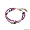 Браслет Lanzerotti, Elisir, с турмалином, рубином и гематитом, LZ-25.10-318 розовый