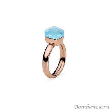 Кольцо Qudo, Firenze aqua 16 мм 626021 BL/RG Кольцо Qudo, Firenze aqua 16 мм 626021 BL/RG