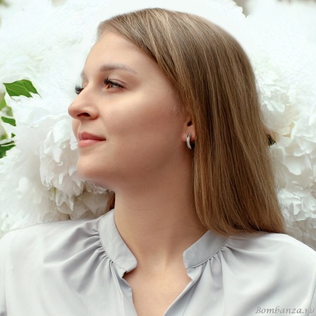 Серьги Fiore Luna, Crystal, A2409SW-E02.1 BW/S