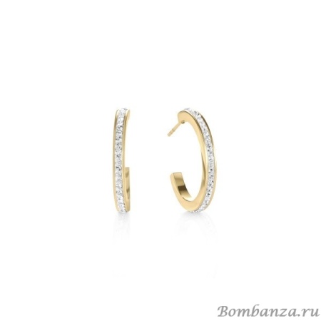 Серьги Coeur de Lion,  Crystal-Gold 0139/21-1816