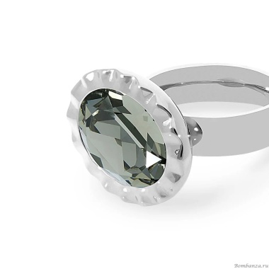 Кольцо Qudo, TIVOLA UNICA big (S/P)Black diamond 56, 686531 Кольцо Qudo, TIVOLA UNICA big (S/P)Black diamond 56, 686531