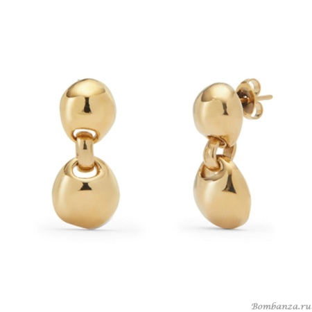 Серьги UNOde50 Ser Intrepida, с золотом PEN0993ORO0000U