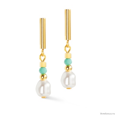 Серьги Coeur de Lion, Mint Green, 4358/21-0522 Серьги Coeur de Lion, Mint Green, 4358/21-0522