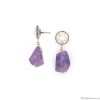 Серьги Nature Bijoux, St.Barth, с аметистом и ракушкой, NB24.2-12-79532 фиолетовый Серьги Nature Bijoux, St.Barth, с аметистом и ракушкой, NB24.2-12-79532 фиолетовый