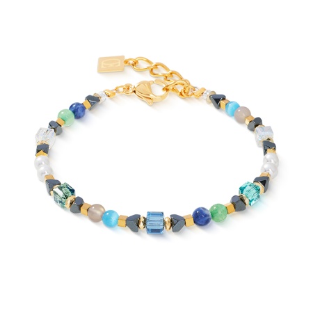 Браслет Coeur de Lion, Green-Turquoise, 4243/30-0506