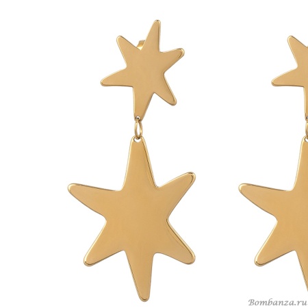 Серьги Fiore Luna, Звезды, ALE0194-G