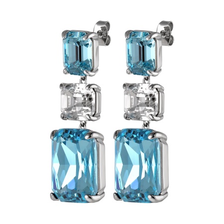 Серьги Dyrberg Kern, ESMARA SS AQUA / CRYSTAL, 460015