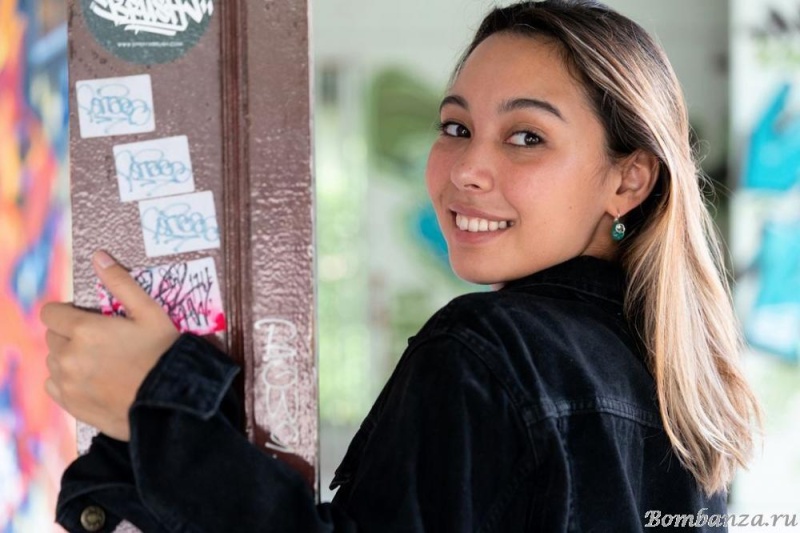 Серьги TARATATA, Cannibalos, серебристые, с зеленой эмалью, TT-T20-50706-107