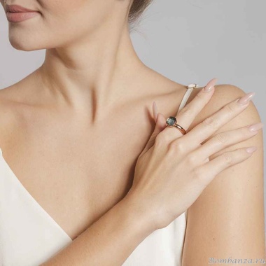 Кольцо Qudo, Firenze smoke 18 мм 611042 BW/S Кольцо Qudo, Firenze smoke 18 мм 611042 BW/S